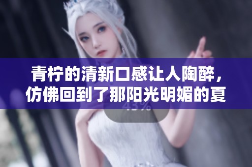 青柠的清新口感让人陶醉，仿佛回到了那阳光明媚的夏天