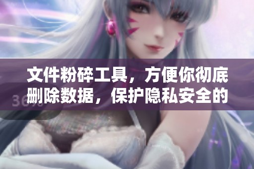 文件粉碎工具，方便你彻底删除数据，保护隐私安全的好助手