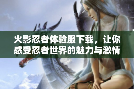 火影忍者体验服下载，让你感受忍者世界的魅力与激情