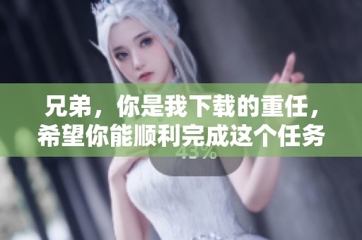 兄弟，你是我下载的重任，希望你能顺利完成这个任务