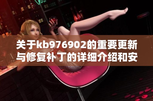 关于kb976902的重要更新与修复补丁的详细介绍和安装指南