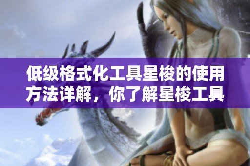 低级格式化工具星梭的使用方法详解，你了解星梭工具怎么使用吗