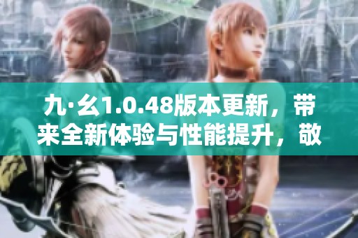 九·幺1.0.48版本更新，带来全新体验与性能提升，敬请关注！