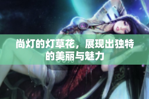 尚灯的灯草花，展现出独特的美丽与魅力