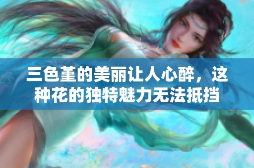 三色堇的美丽让人心醉，这种花的独特魅力无法抵挡