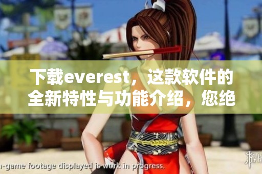 下载everest，这款软件的全新特性与功能介绍，您绝对不能错过