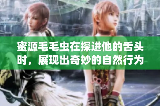 蜜源毛毛虫在探进他的舌头时，展现出奇妙的自然行为