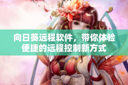 向日葵远程软件，带你体验便捷的远程控制新方式