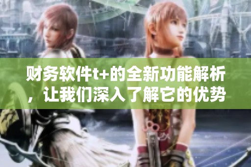 财务软件t+的全新功能解析，让我们深入了解它的优势与应用