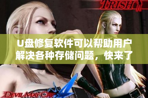 U盘修复软件可以帮助用户解决各种存储问题，快来了解其强大功能吧