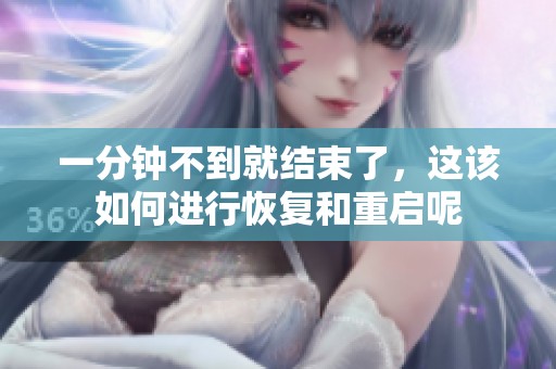 一分钟不到就结束了，这该如何进行恢复和重启呢