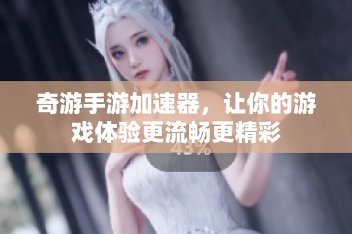 奇游手游加速器，让你的游戏体验更流畅更精彩
