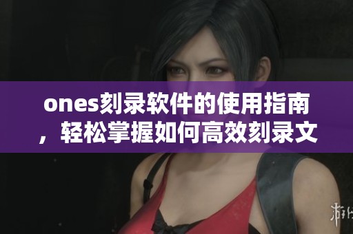 ones刻录软件的使用指南，轻松掌握如何高效刻录文件的方法