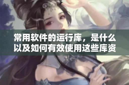 常用软件的运行库，是什么以及如何有效使用这些库资源