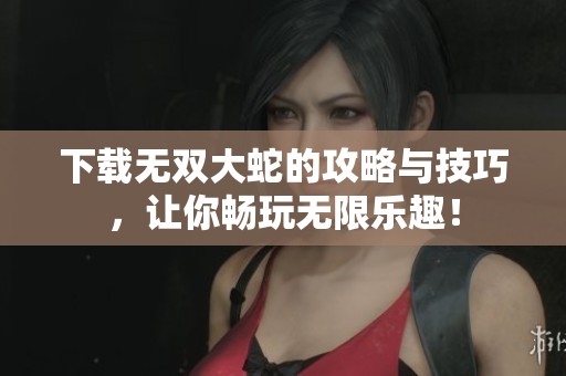 下载无双大蛇的攻略与技巧，让你畅玩无限乐趣！