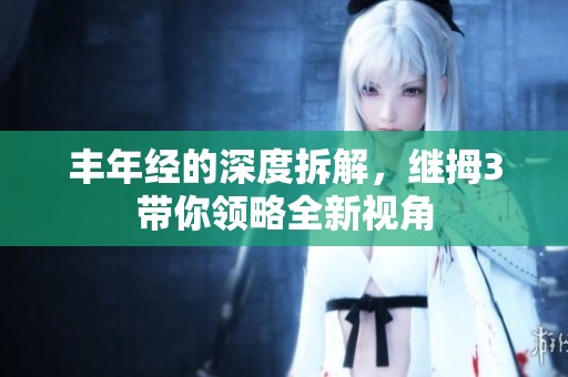丰年经的深度拆解，继拇3带你领略全新视角
