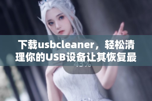 下载usbcleaner，轻松清理你的USB设备让其恢复最佳性能