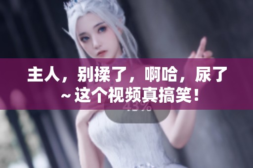 主人，别揉了，啊哈，尿了～这个视频真搞笑！