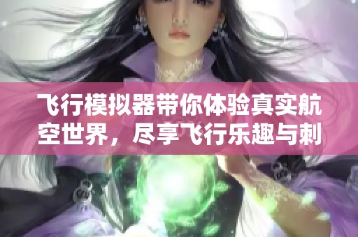 飞行模拟器带你体验真实航空世界，尽享飞行乐趣与刺激挑战