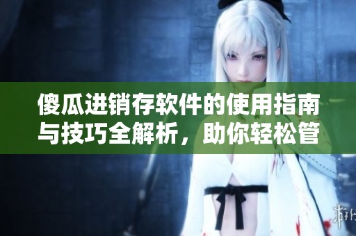 傻瓜进销存软件的使用指南与技巧全解析，助你轻松管理库存事务