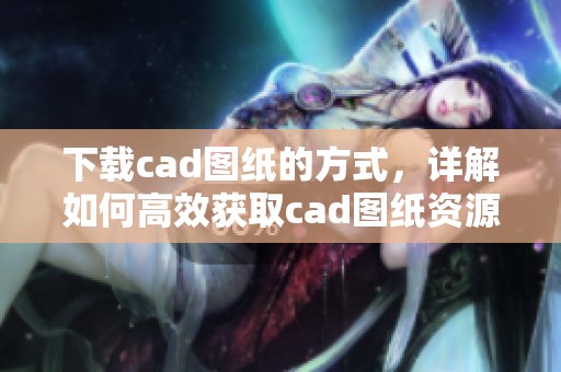 下载cad图纸的方式，详解如何高效获取cad图纸资源。