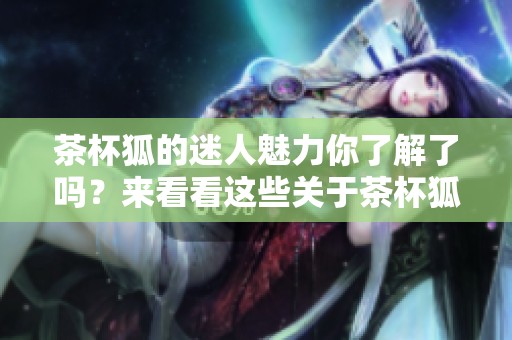 茶杯狐的迷人魅力你了解了吗？来看看这些关于茶杯狐的有趣故事吧！
