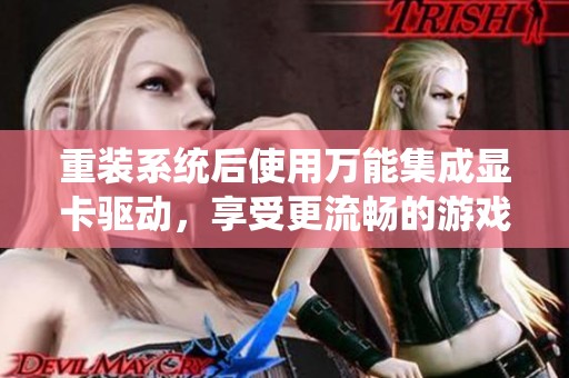 重装系统后使用万能集成显卡驱动，享受更流畅的游戏体验与高清画质