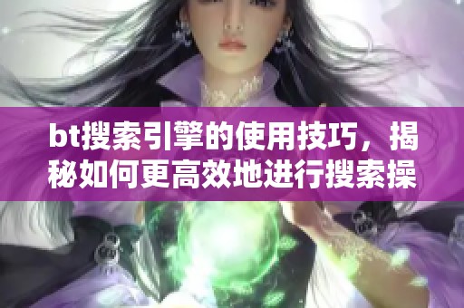bt搜索引擎的使用技巧，揭秘如何更高效地进行搜索操作