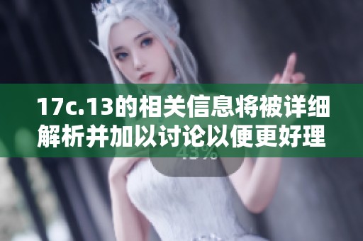 17c.13的相关信息将被详细解析并加以讨论以便更好理解