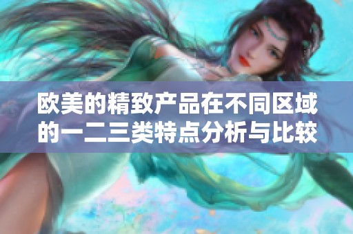 欧美的精致产品在不同区域的一二三类特点分析与比较