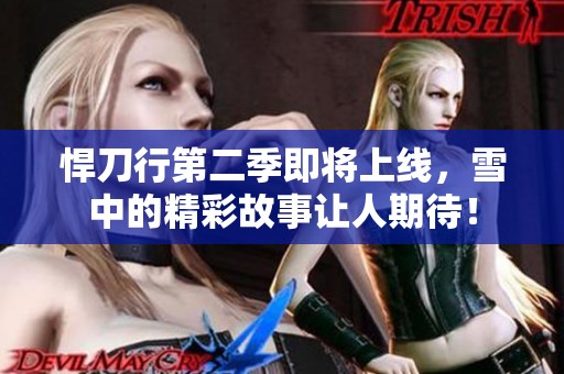 悍刀行第二季即将上线，雪中的精彩故事让人期待！