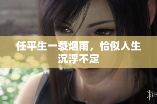 任平生一蓑烟雨，恰似人生沉浮不定