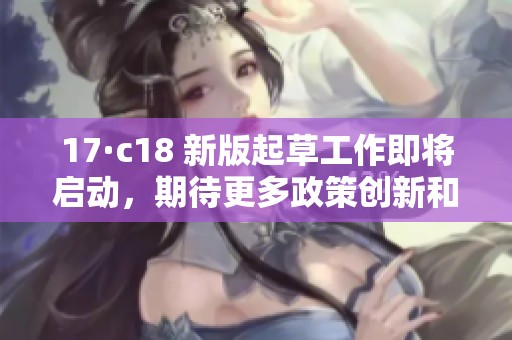 17·c18 新版起草工作即将启动，期待更多政策创新和发展机遇