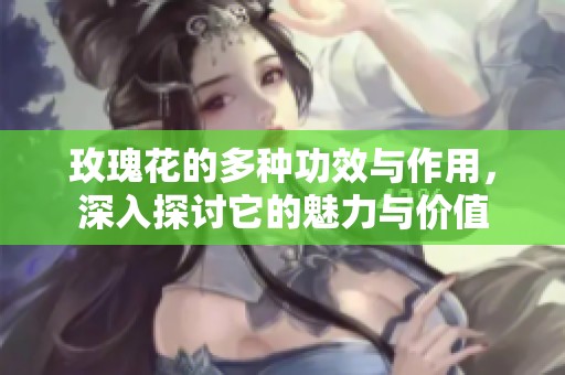 玫瑰花的多种功效与作用，深入探讨它的魅力与价值