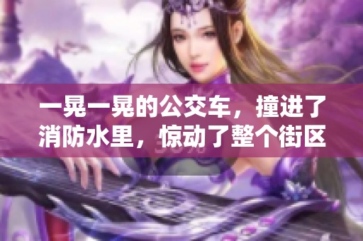 一晃一晃的公交车，撞进了消防水里，惊动了整个街区