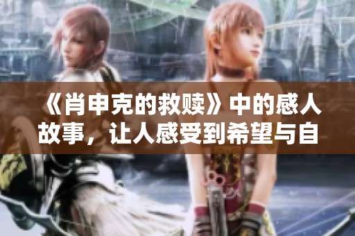 《肖申克的救赎》中的感人故事，让人感受到希望与自由的力量