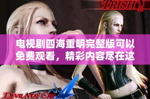 电视剧四海重明完整版可以免费观看，精彩内容尽在这里等你来探索