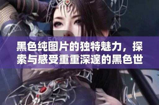 黑色纯图片的独特魅力，探索与感受重重深邃的黑色世界