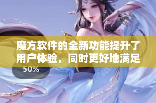 魔方软件的全新功能提升了用户体验，同时更好地满足了市场需求