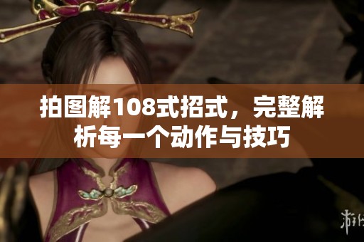 拍图解108式招式，完整解析每一个动作与技巧