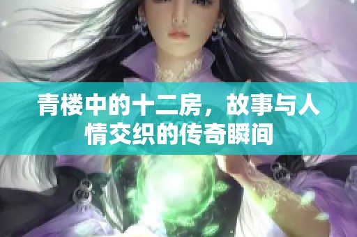 青楼中的十二房，故事与人情交织的传奇瞬间