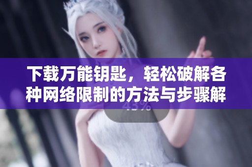 下载万能钥匙，轻松破解各种网络限制的方法与步骤解析