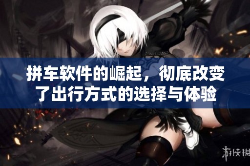 拼车软件的崛起，彻底改变了出行方式的选择与体验