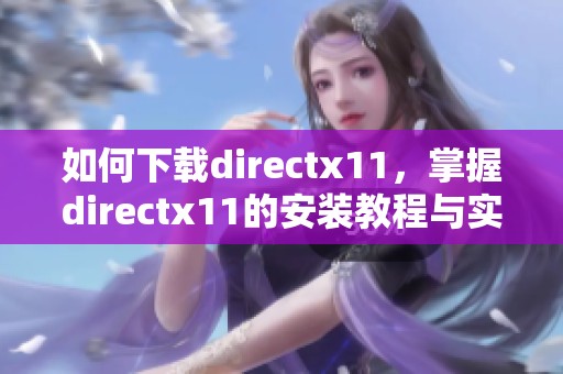 如何下载directx11，掌握directx11的安装教程与实用技巧