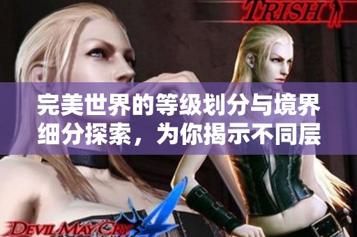完美世界的等级划分与境界细分探索，为你揭示不同层次的奥秘