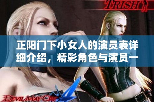 正阳门下小女人的演员表详细介绍，精彩角色与演员一一解析