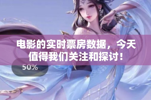 电影的实时票房数据，今天值得我们关注和探讨！