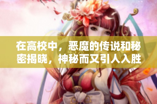 在高校中，恶魔的传说和秘密揭晓，神秘而又引人入胜的故事展开
