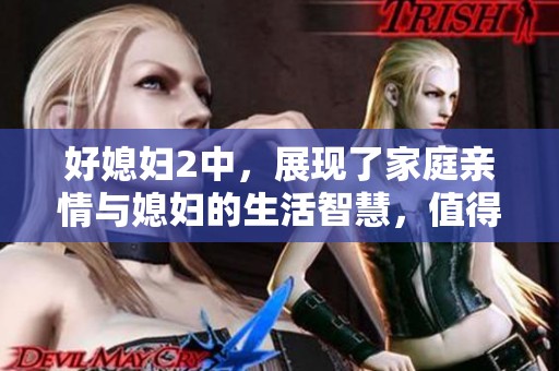 好媳妇2中，展现了家庭亲情与媳妇的生活智慧，值得深入探讨与思考