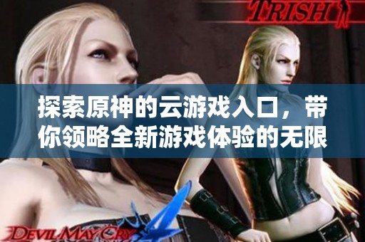 探索原神的云游戏入口，带你领略全新游戏体验的无限精彩